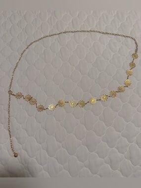 Gold chain belt